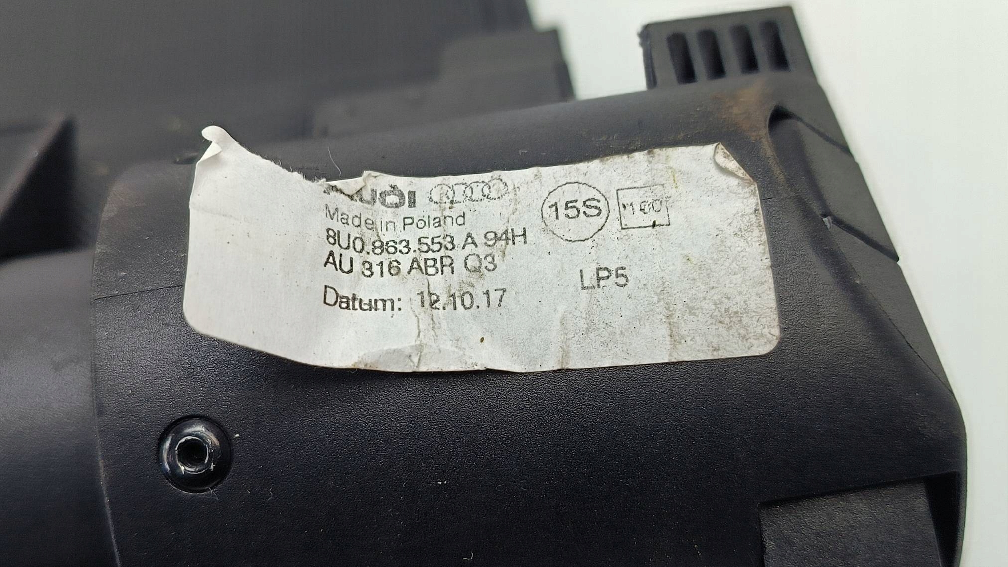 blinds boot 8U0863553A AUDI Q3 and 8U LIFT