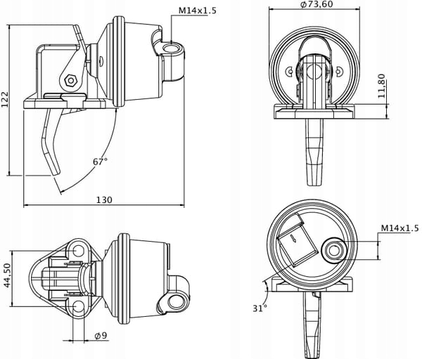 Pompa paliwa zasilająca Numer katalogowy części K. 3970881KR