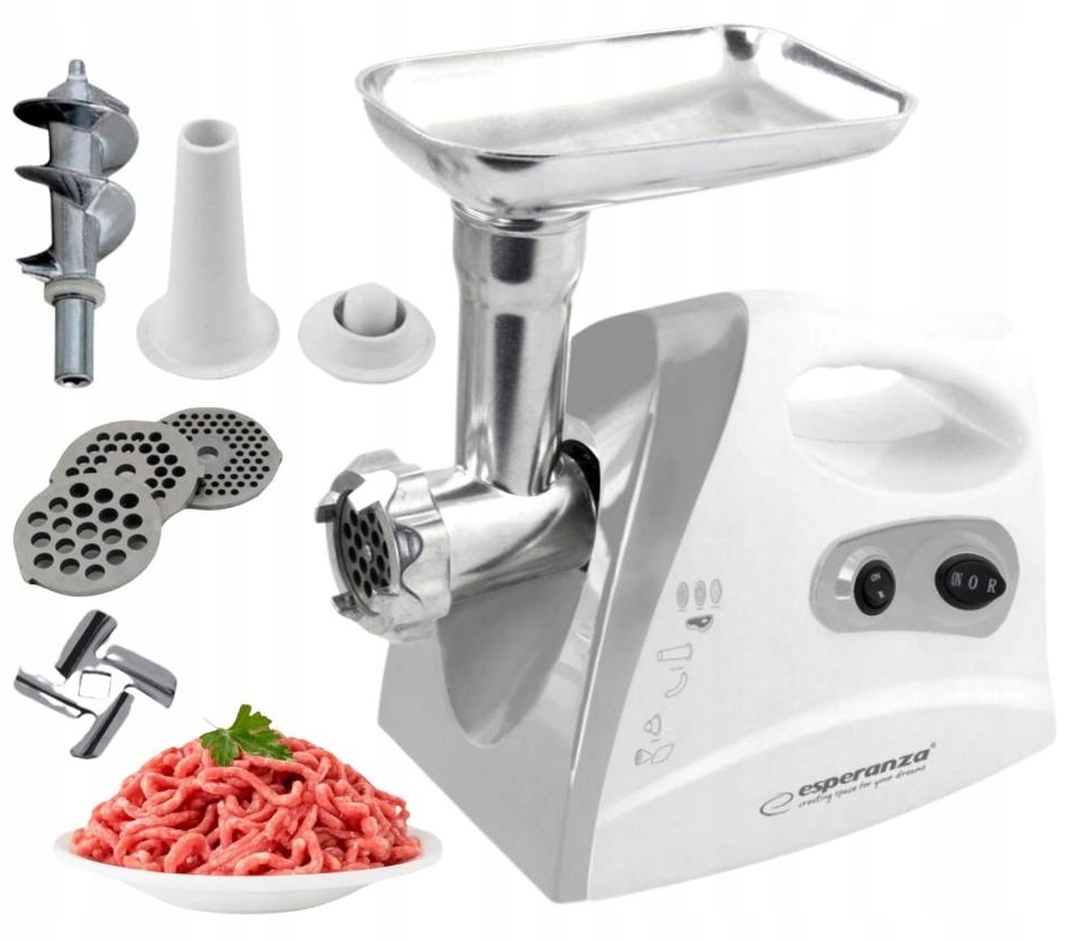 Elektryczna Maszynka Do Mielenia Mięsa 3 Sita Mocna 600W