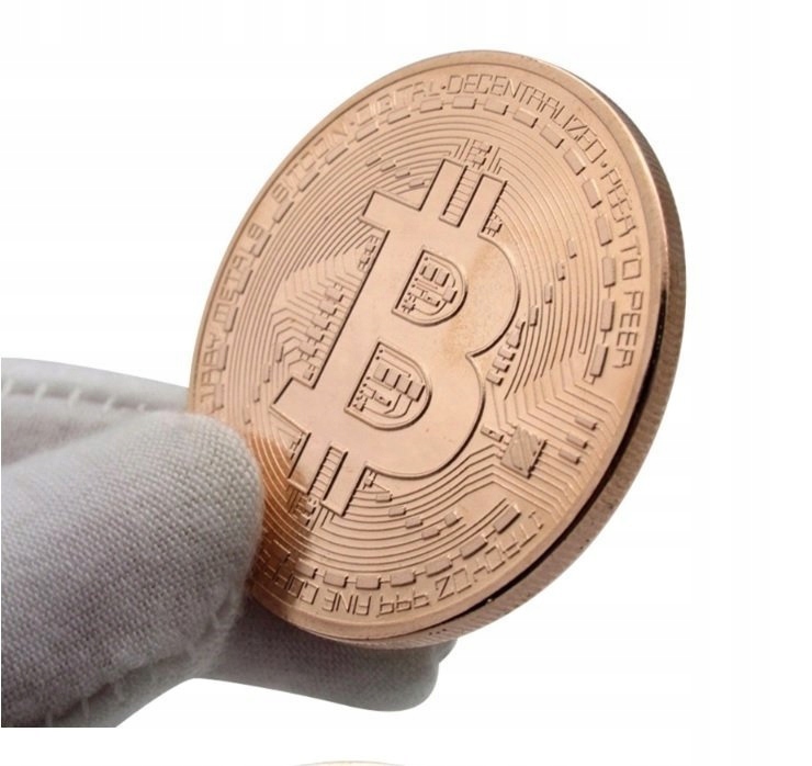 Bitcoin BTC MONETA kolekcjonerska złota (5903181047381) • Cena