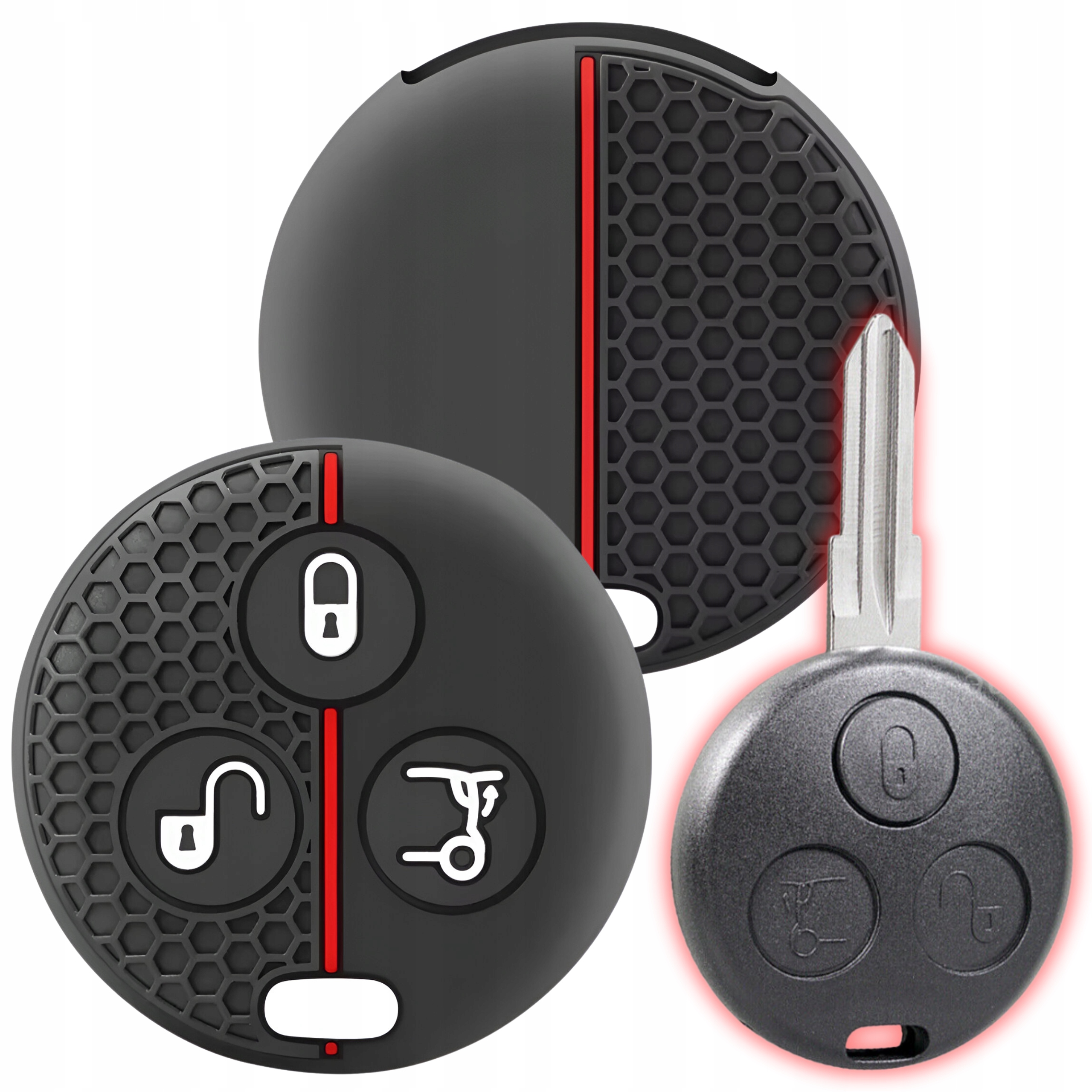 Silikonowe Etui Na Kluczyk Pilot Karte Do Mercedes Benz Smart Fortwo Four