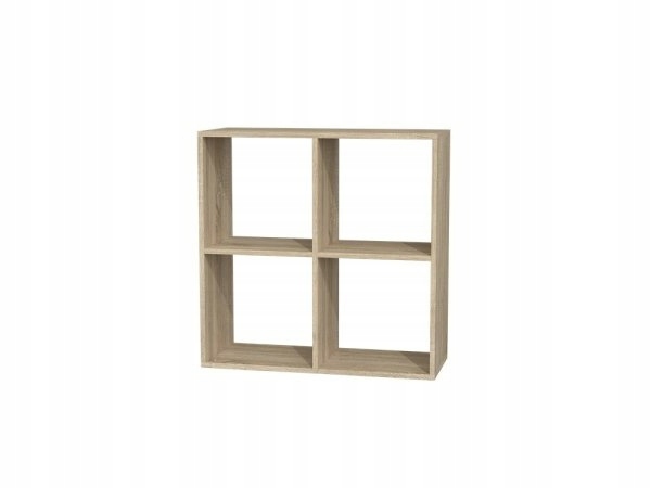 REGAŁ OTWARTY STOJĄCY PÓŁKA SZAFKA MALAX 2X2 DĄB SONOMA Szerokość mebla 74 cm