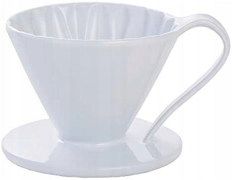 Levně Keramický kuželový drip Flower Dripper bílý cup4