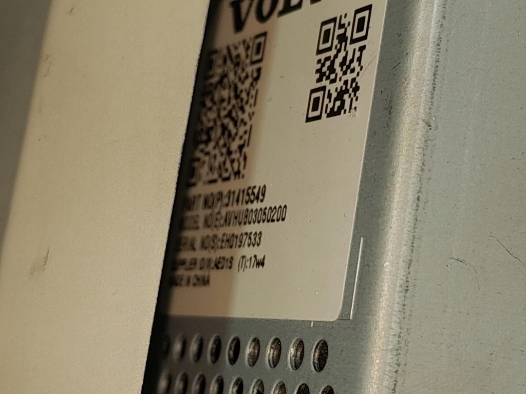 volvo S90 II V90 12V 2X usb рамка 31415911
