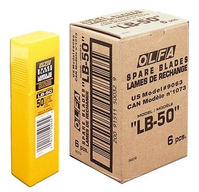

Ostrza Olfa LB-50 18mm 50 sztuk Oryginalne!!