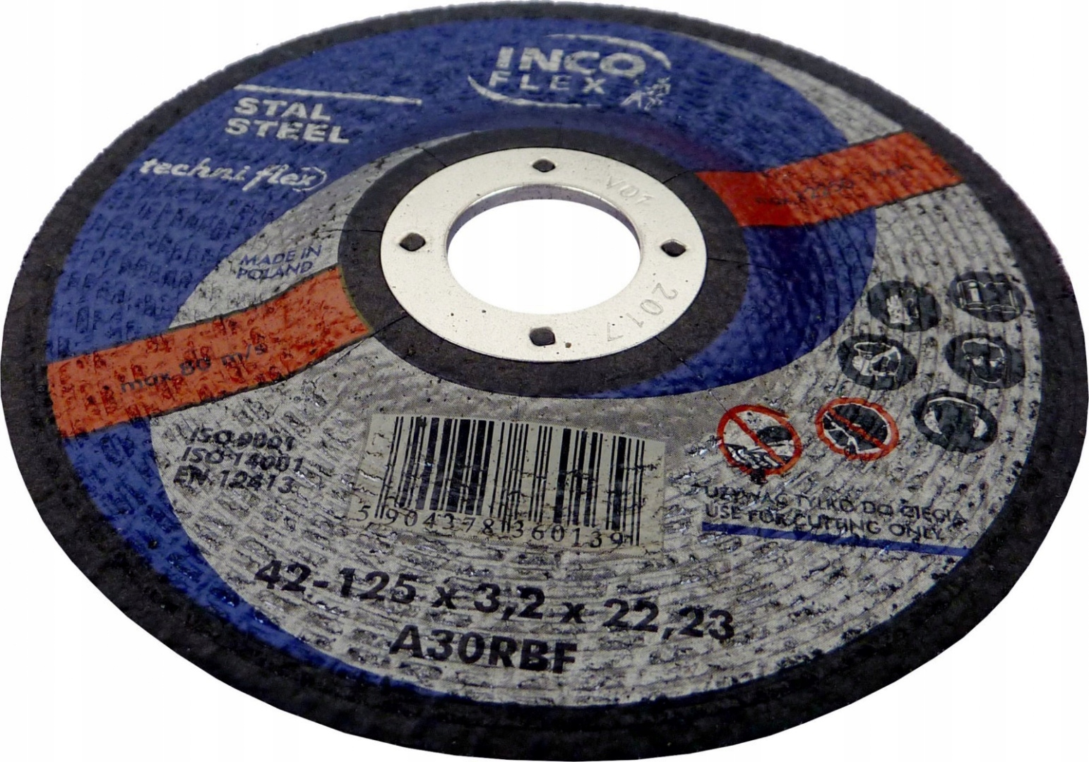 

Tarcza wypukła do metalu 125x3,2 Inco