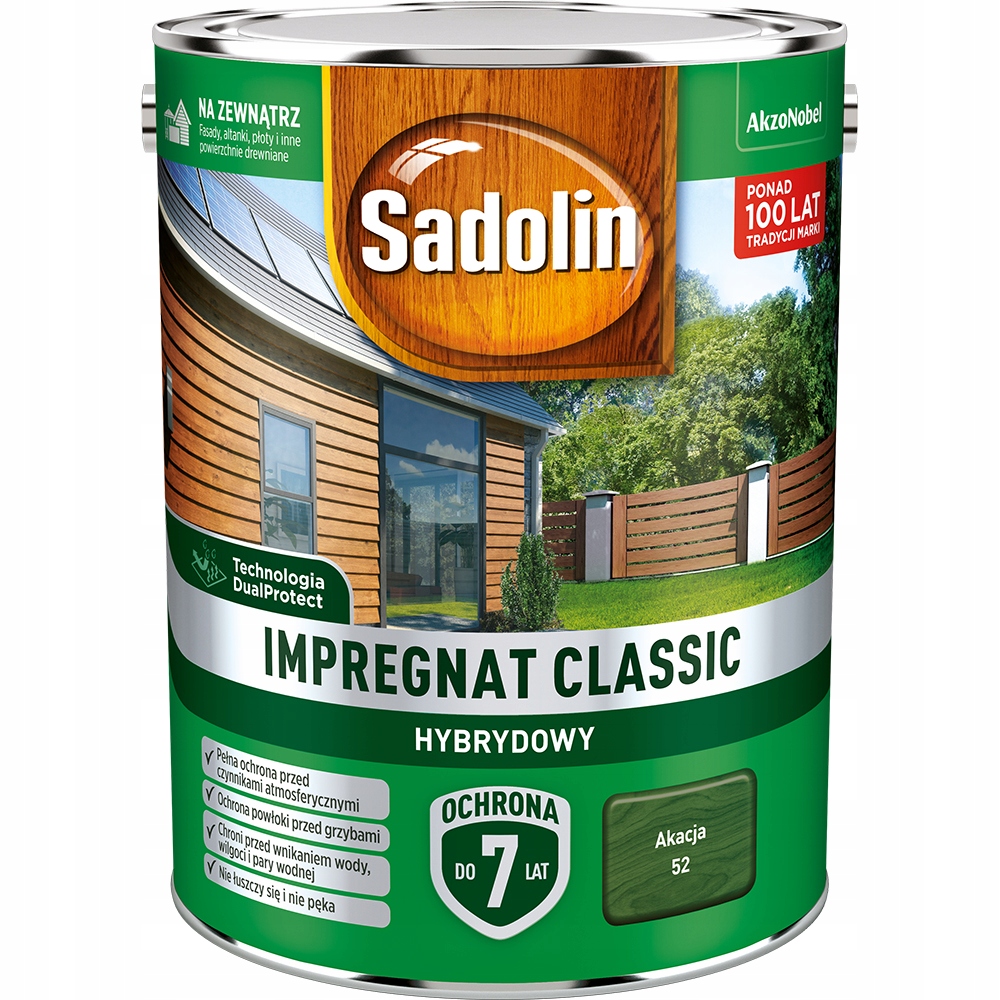 Sadolin impregnat do drewna Classic Akacja 4,5L