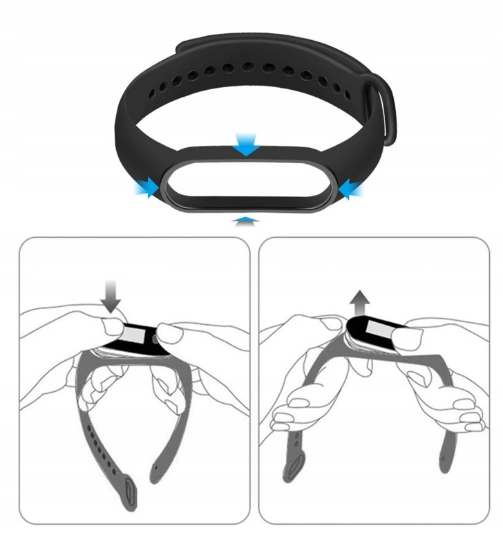 Pasek opaska Smart Band MI BAND M4 M5 M6 Mi3 Mi4 Kod producenta MI3 MI4