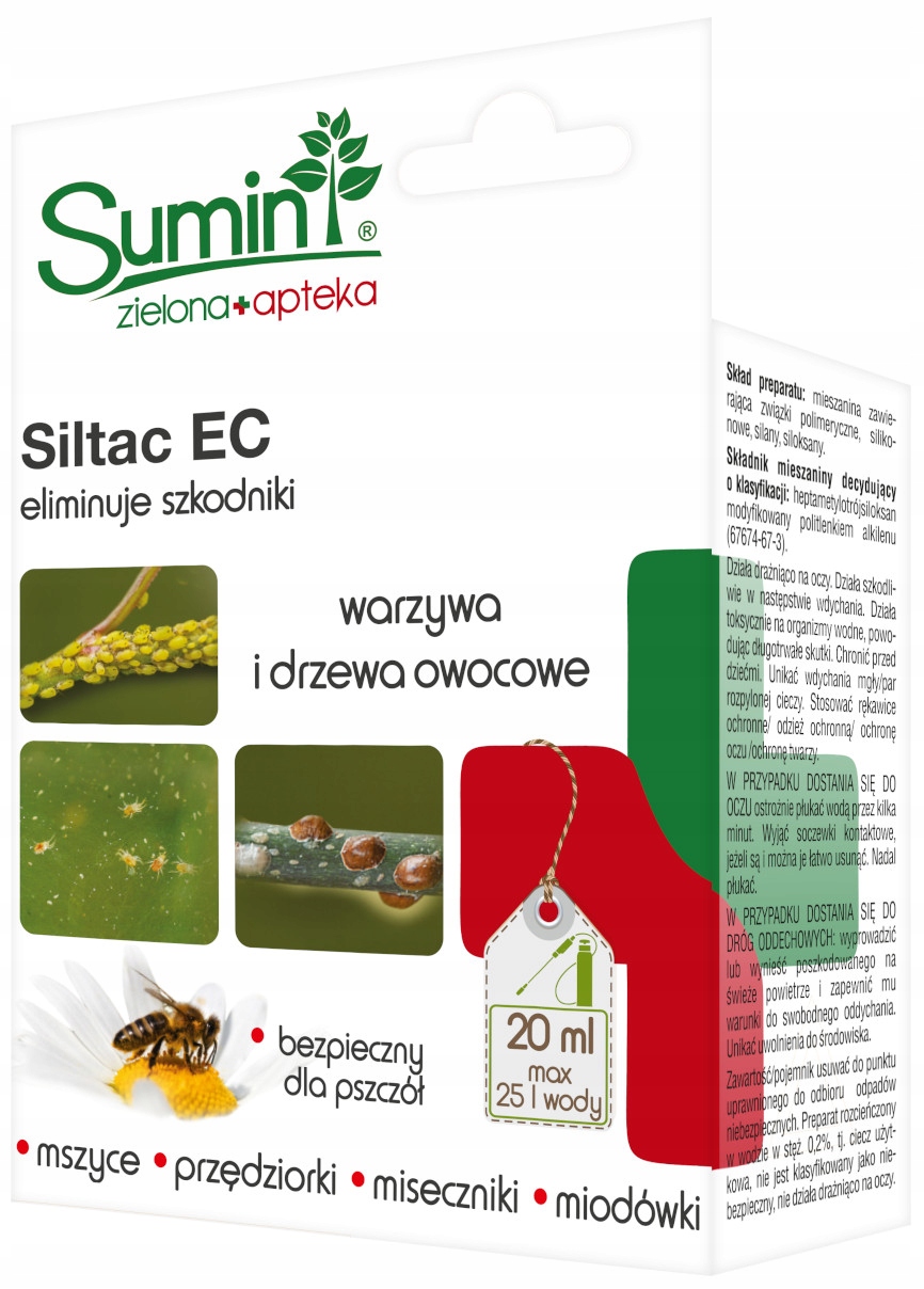 

Sumin Siltac Ec zwalcza przędziorki mszyce 20 ml