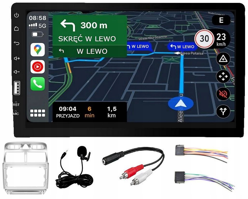 Rádio Peugeot 307 2001-2005 Android-auto Carplay Usb MP3 Bluetooth