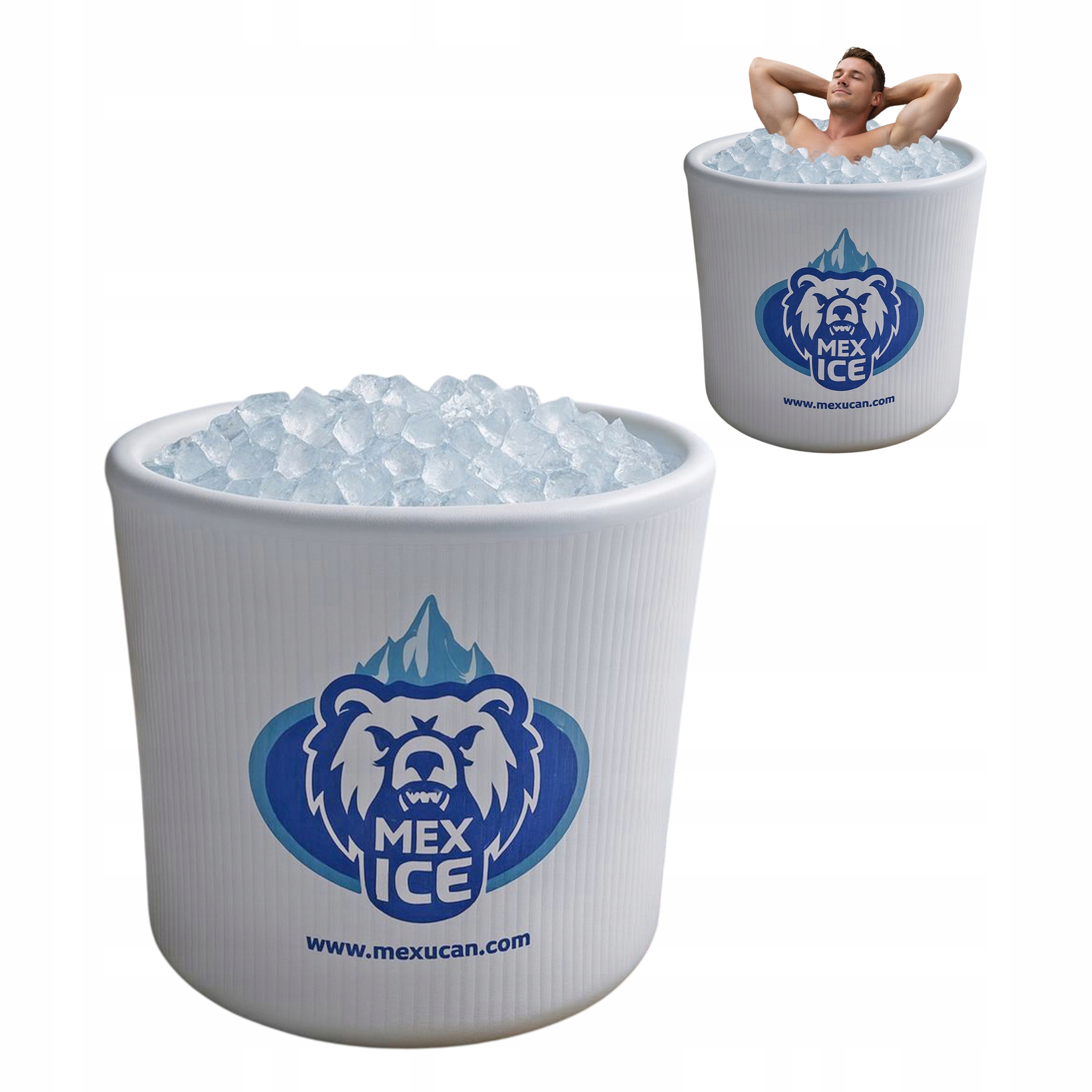 Bazén na morenie, nafukovacia vaňa 460 l, regenerácia, ľadová kryoterapia, XL