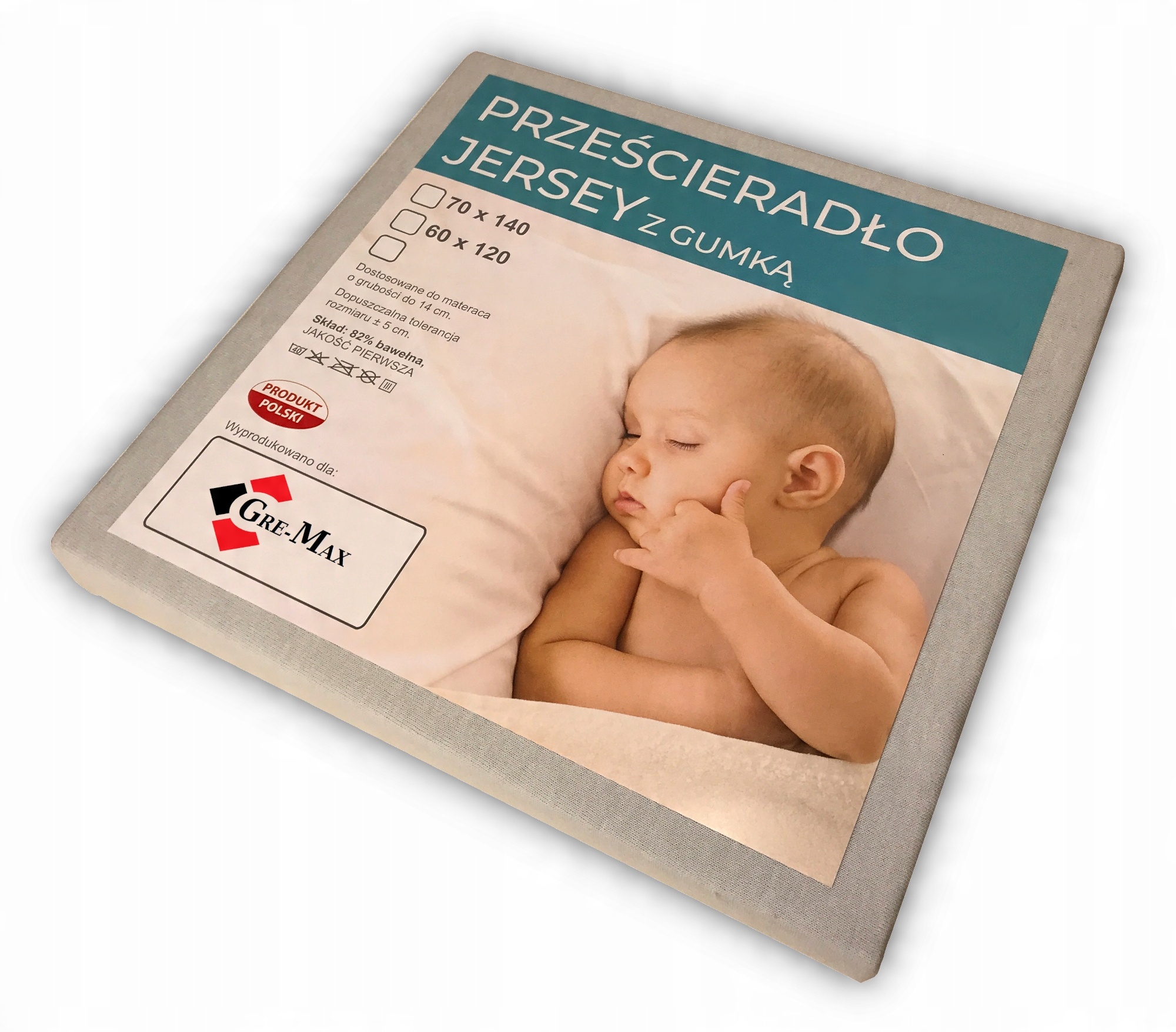 

Prześcieradło Jersey do łóżeczka 60x120 Bawełna