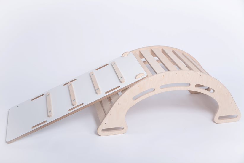 

Bujak Drewniany 4w1 Montessori zjeżdżalnia ściana