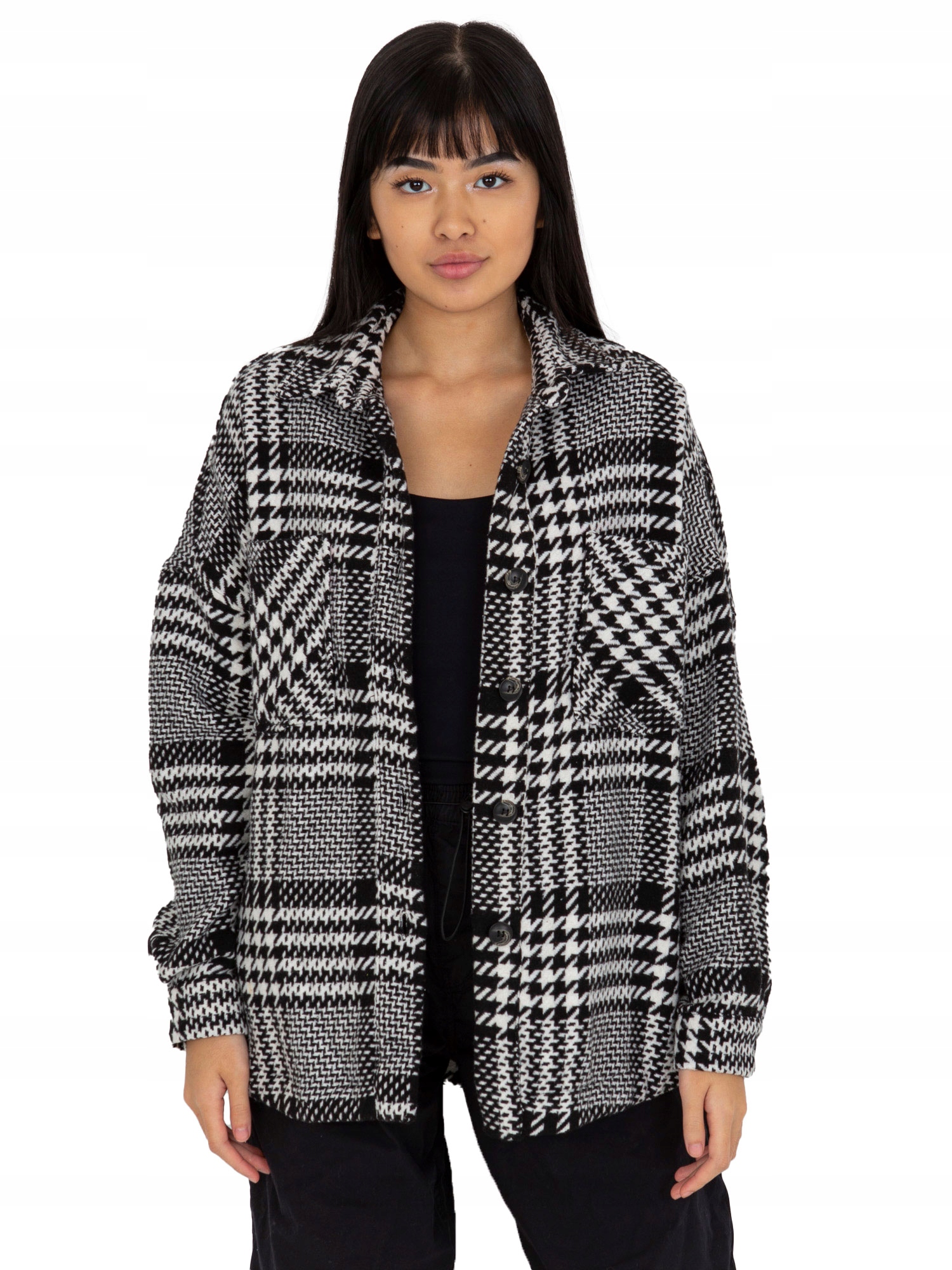 

Koszula Damska Wierzchnia W Pepitkę S