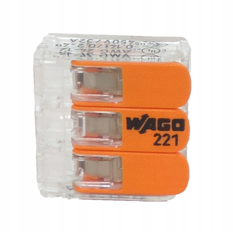 

Szybkozłączka Wago 3X4mm Uniwersalna 2 sztuki