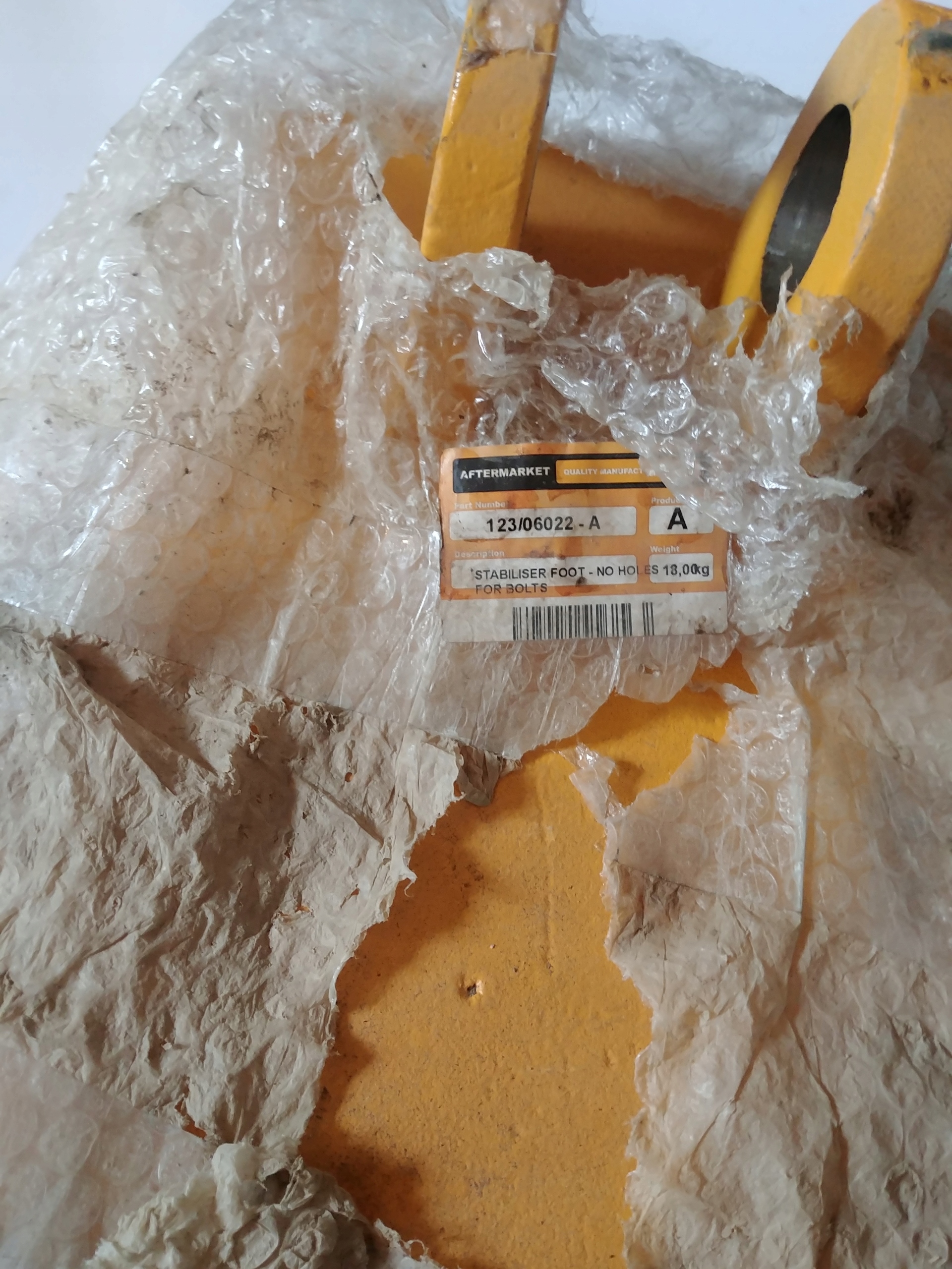 Нога стабилизатора JCB 3CX 4CX 123/06022