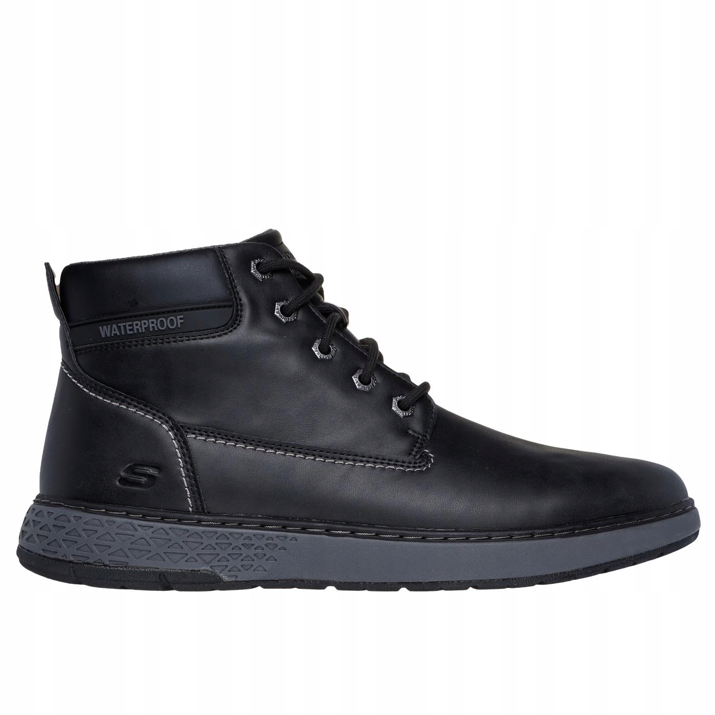 Kotníkové Boty Skechers Garlan -deno 205235-BLK Vysoké Černé 41