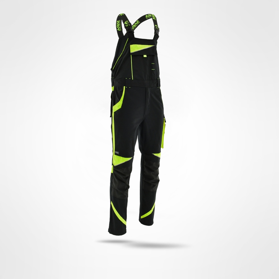 Ogrodniczki robocze Spodnie ochronne NEOFLEX Sara Czarny + Odblask r. M-48 Rozmiar 48