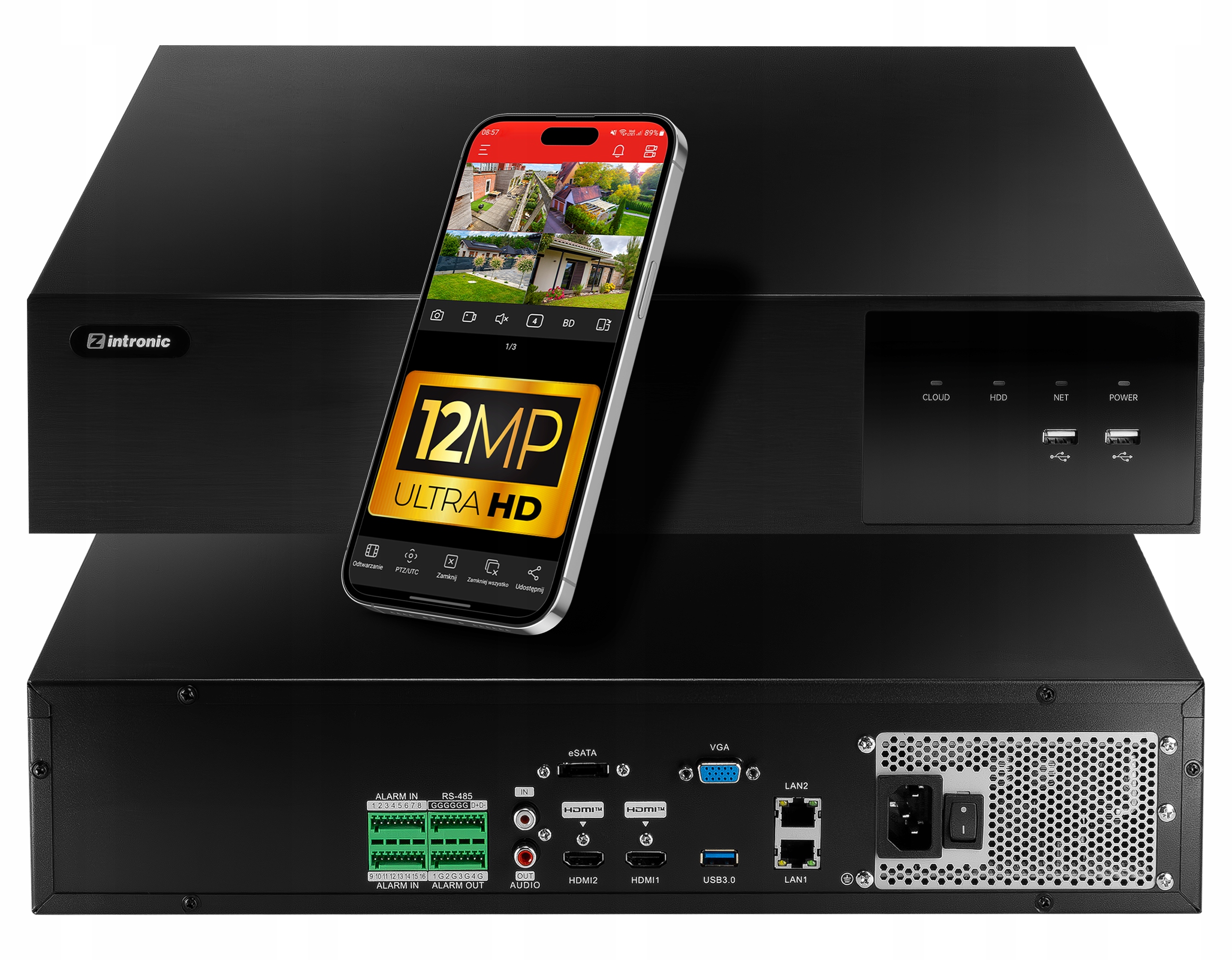 Síťový rekordér Nvr Ip 64 kanálový 12MP 8xSATA