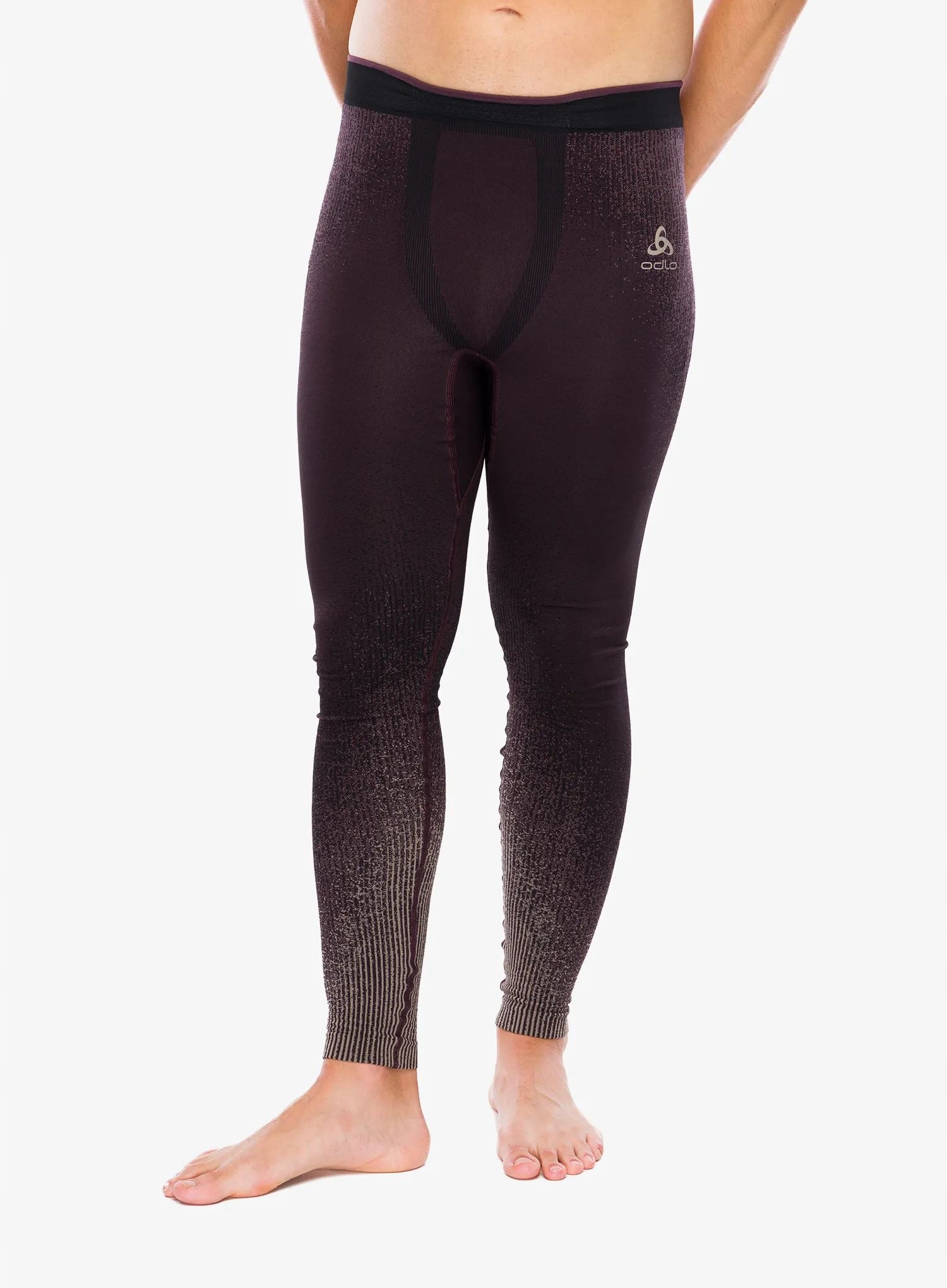 Termoaktivní legíny Odlo Blackcomb Eco Bl Bottom Long fudge S