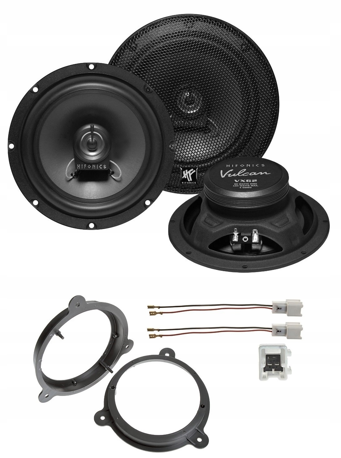 Automobilové reproduktory 165 mm HiFonics VX62 Dacia Lodgy Sandero Vzdialenosť