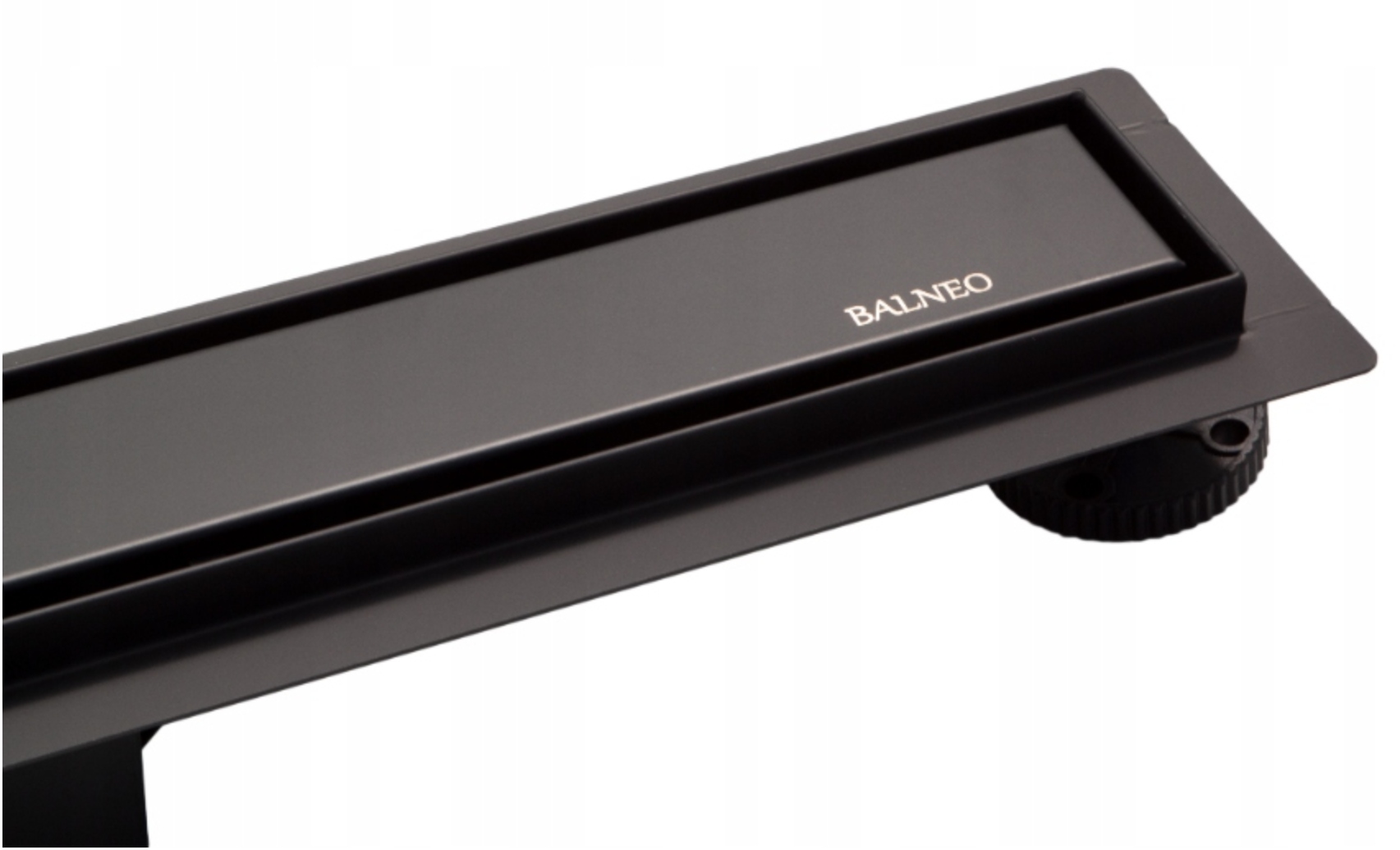 Lineární odtok do sprchové vaničky Slim černý 50 cm