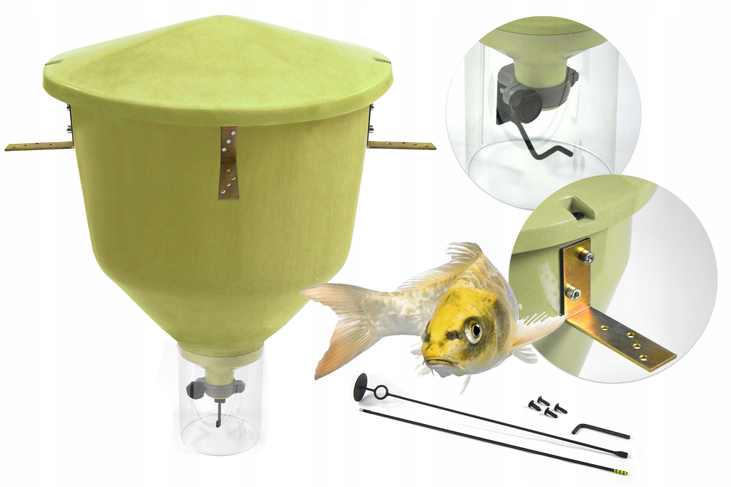 KARMNIK DOZOWNIK DO KARMA PASZA POKARM DLA RYB KARPI NA OCZKO STAW EAN (GTIN) 5902367964146