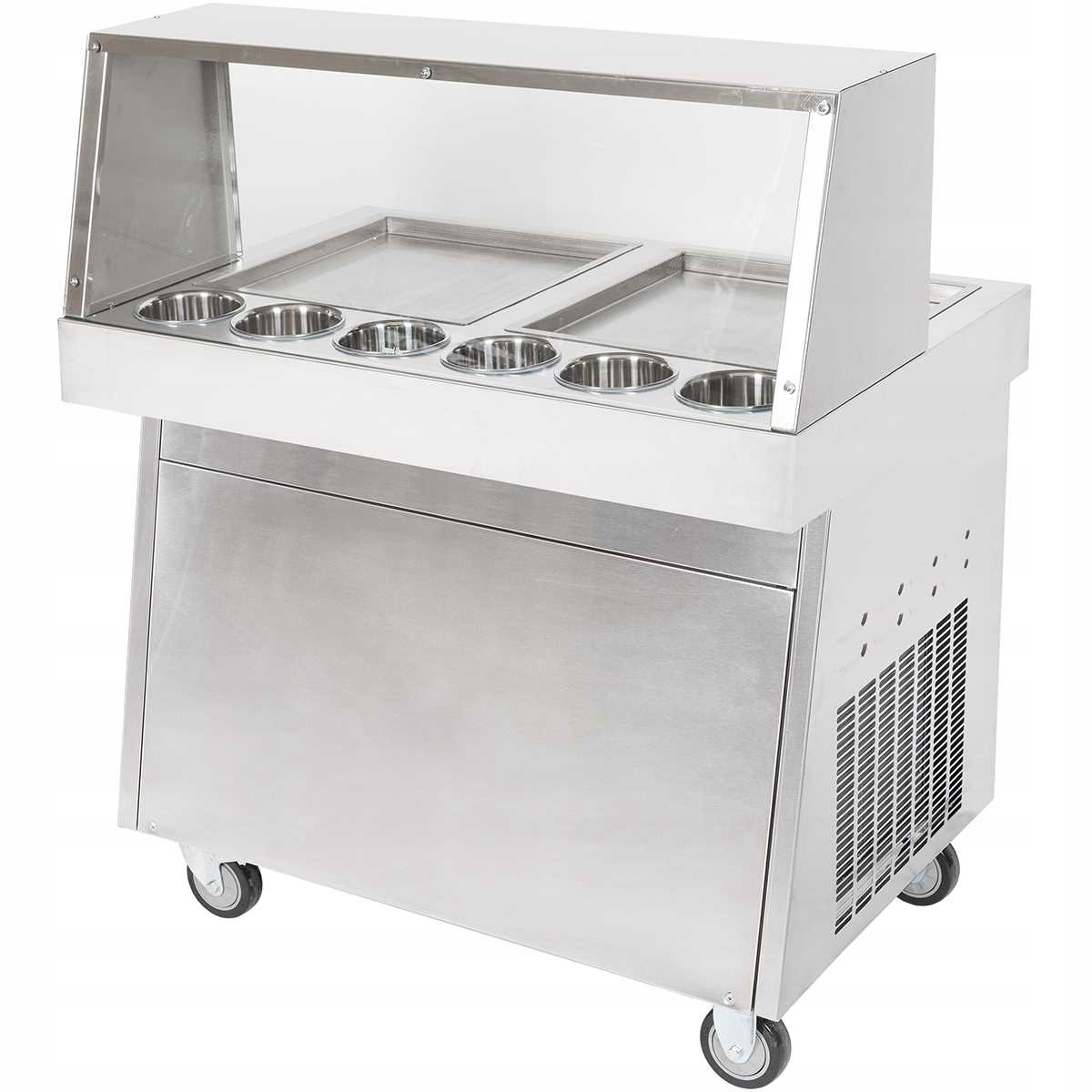 MASZYNA AUTOMAT DO LODÓW TAJSKICH STAL NIERDZEWNA 25-35/H 2000W 2 PŁYTY Marka inna