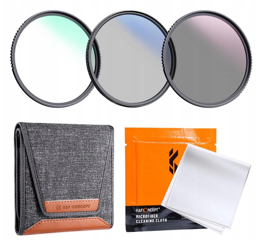 Zestaw Filtrów 4w1 NANO-K UV CPL ND4 K&F 67mm 67