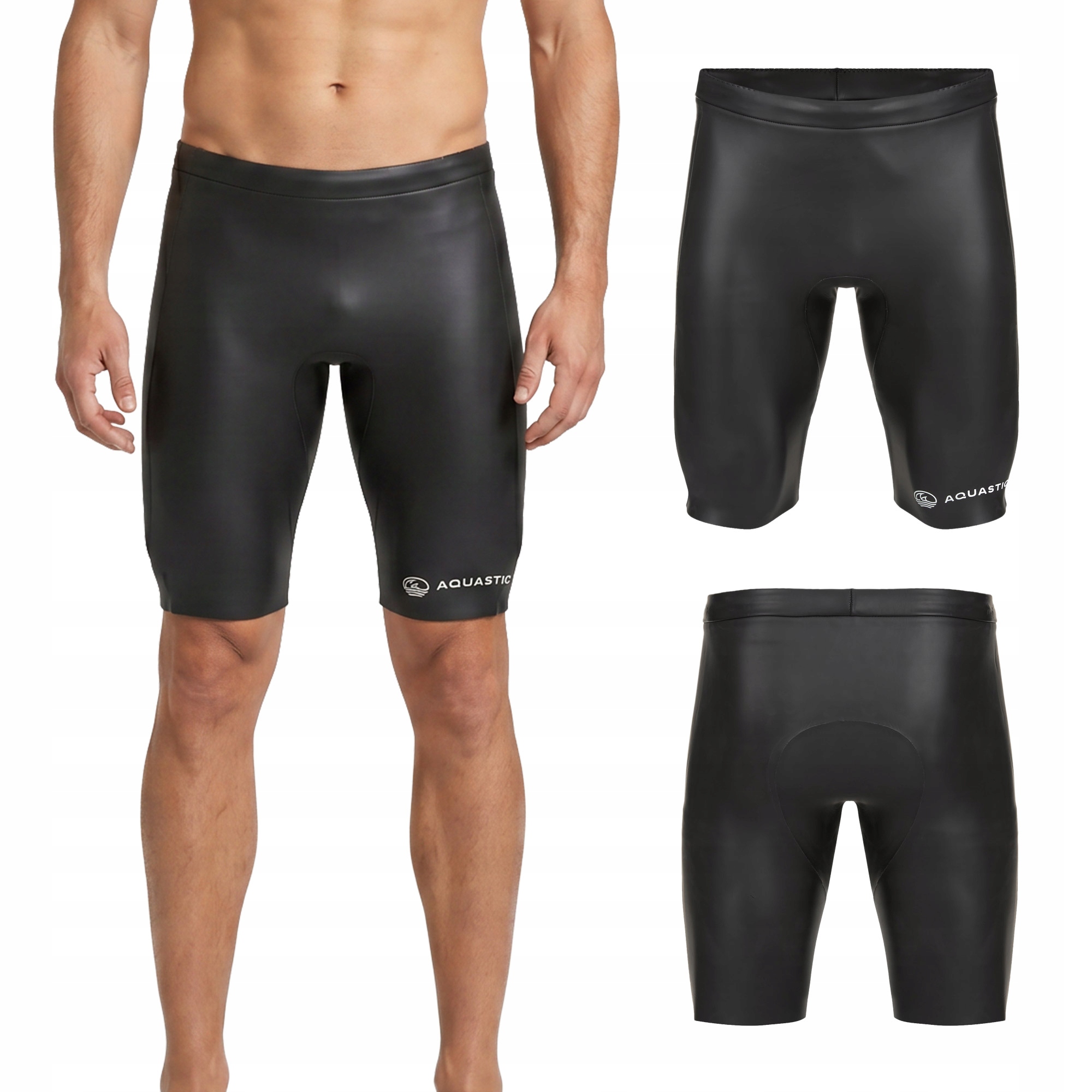Spodenki neoprenowe męskie Aquastic OceanFlex 5/3 mm Glide Skin czarny M