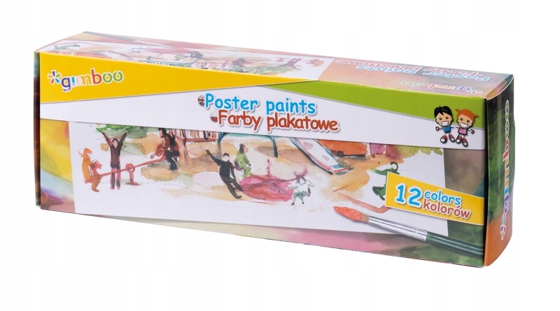 FARBY PLAKATOWE, GIMBOO, 12 X 20 ML