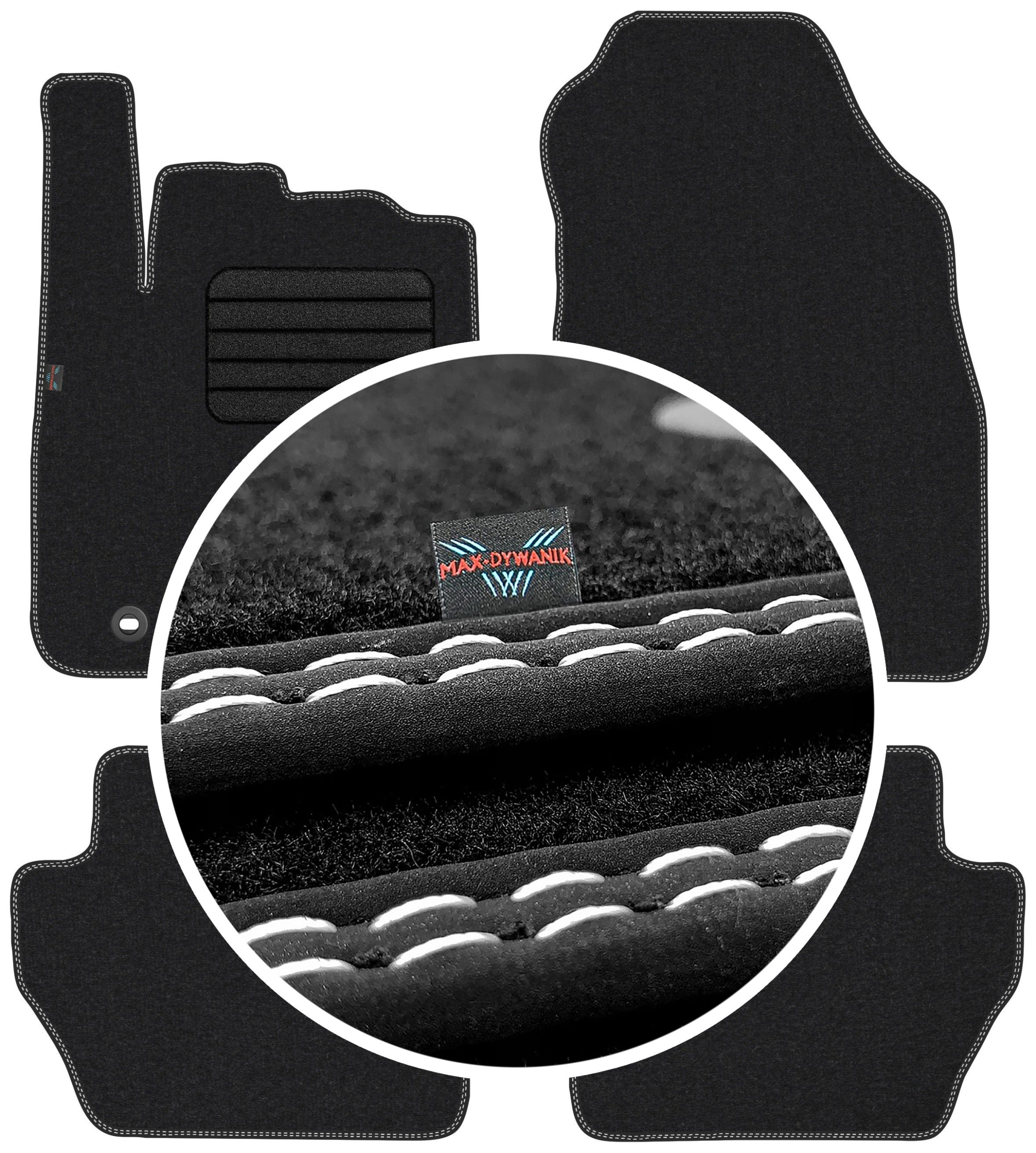 

Ford Fiesta MK6 2008-2011 Wycieraczki welurowe