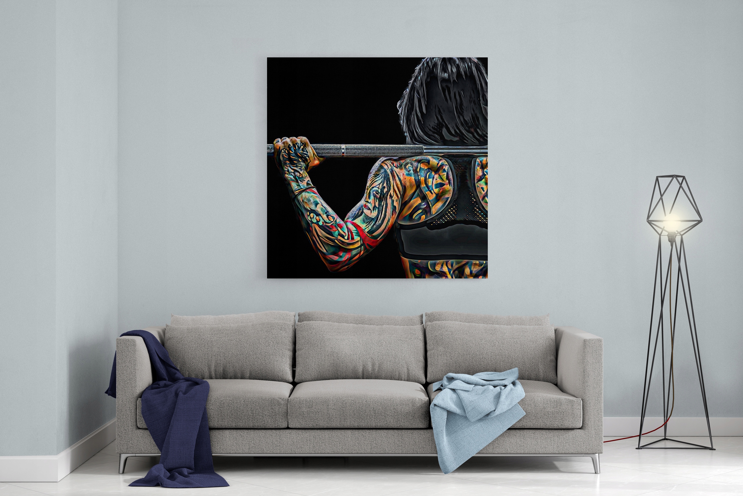 Obraz na płótnie Motywacyjny Siłownia Fit Women Sposób wykonania druk cyfrowy