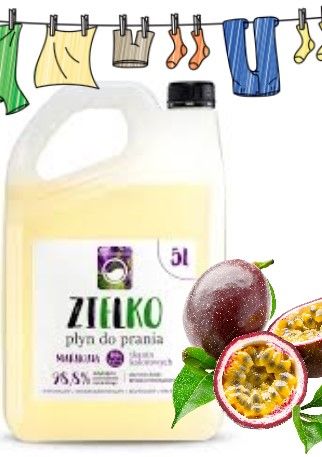 Zielko Płyn do Prania Tkanin Kolorowych 5L Biodegradowalny
