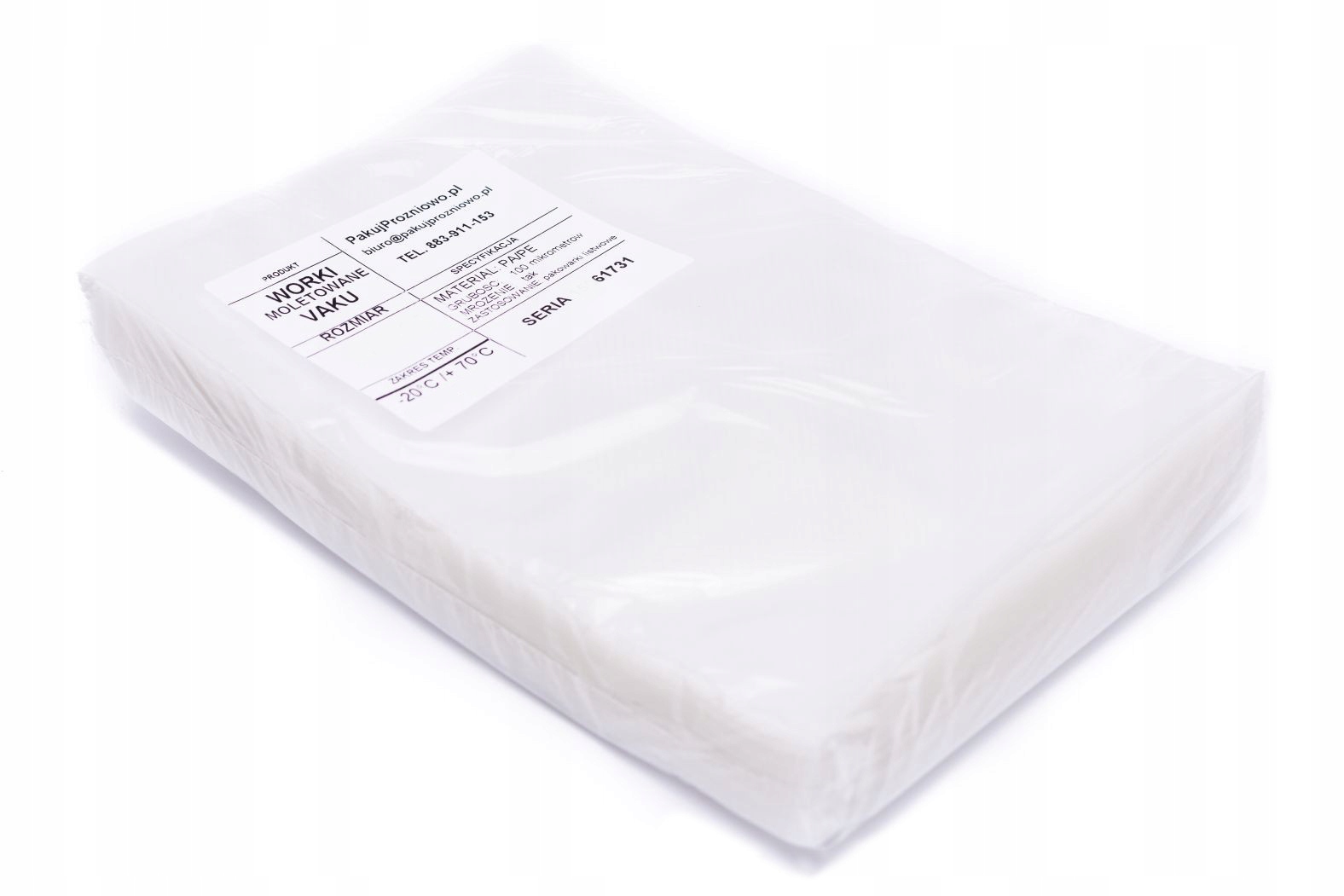 

Folia Woreczki Próżniowe do Foodsaver 18x35 cm