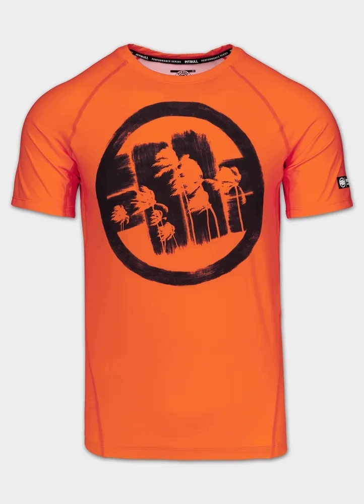 Pánský krátký Rashguard Pitbull – technické tréninkové tričko Logo Palms