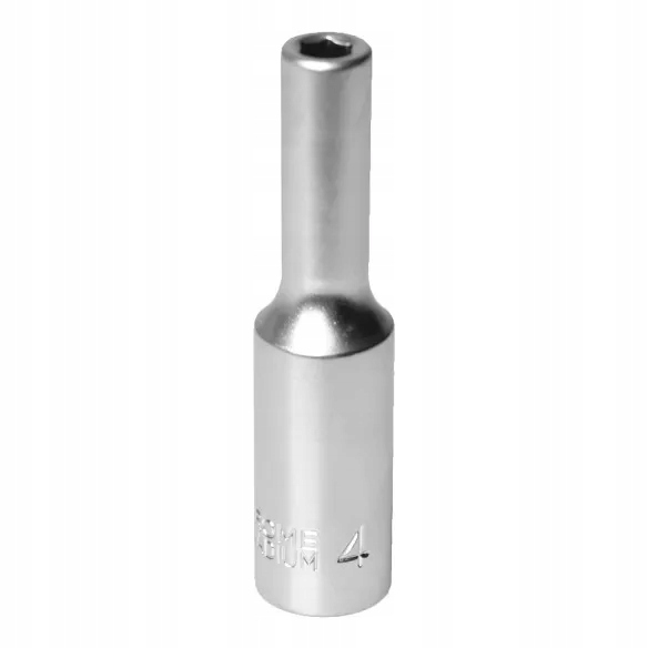 Mjw Klucz nasadowy 1/4" długa 4mm stal CrV do śrub dla profesjonalistów