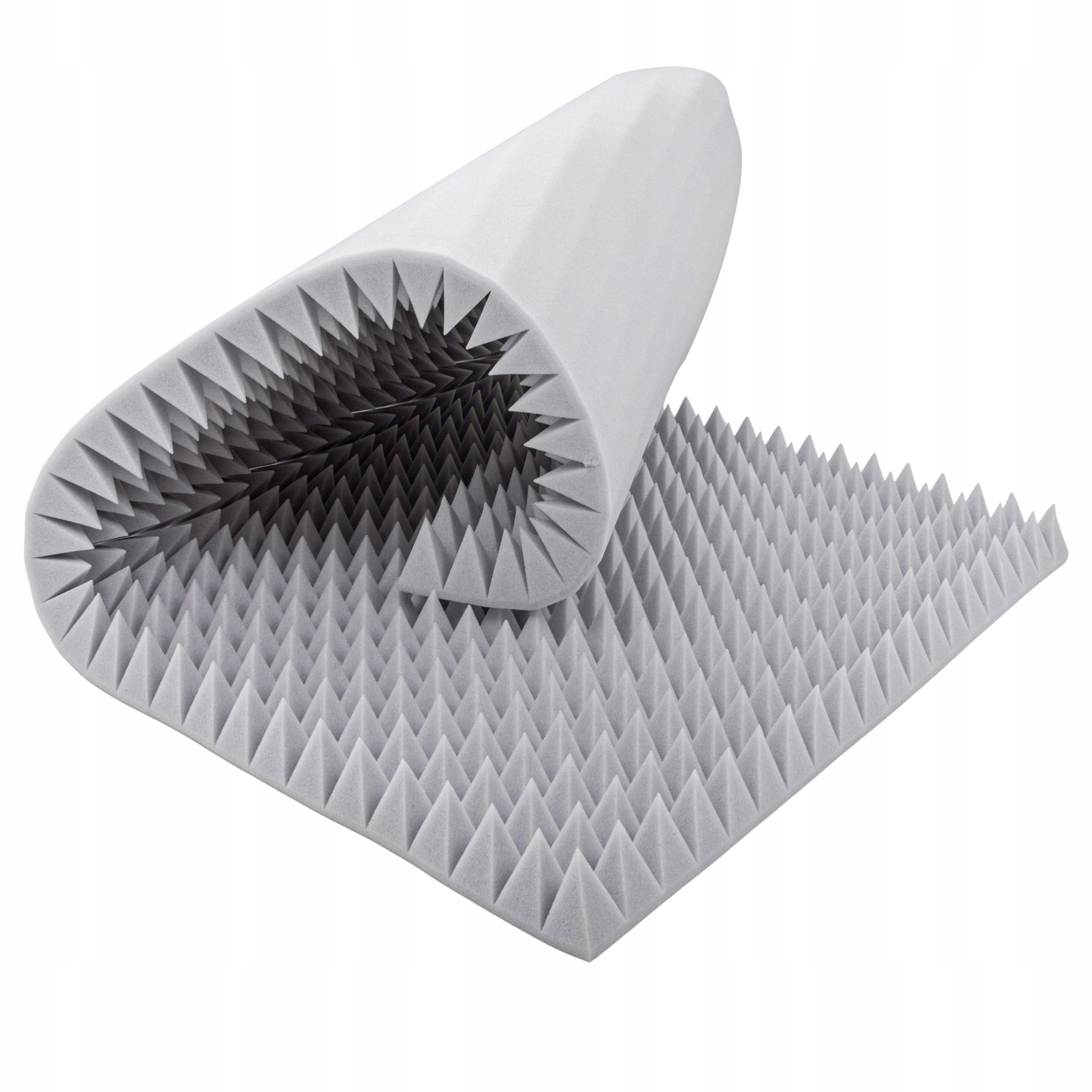 Akustická tlumící podložka, světle šedá, 8 cm, velký formát, 2 m2