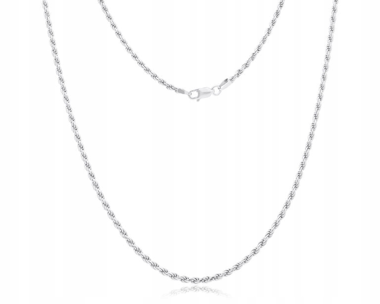 Stříbrný Řetízek Dámská vazba Korda délka 55 cm Tlustý Stříbro Rod ryzost 925