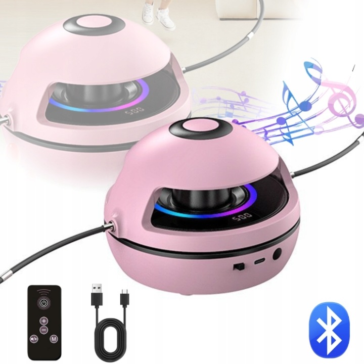Skakanka Bluetooth Muzyczna Automatyczna Led Dziecko 1-10 Z Licznik Pilot