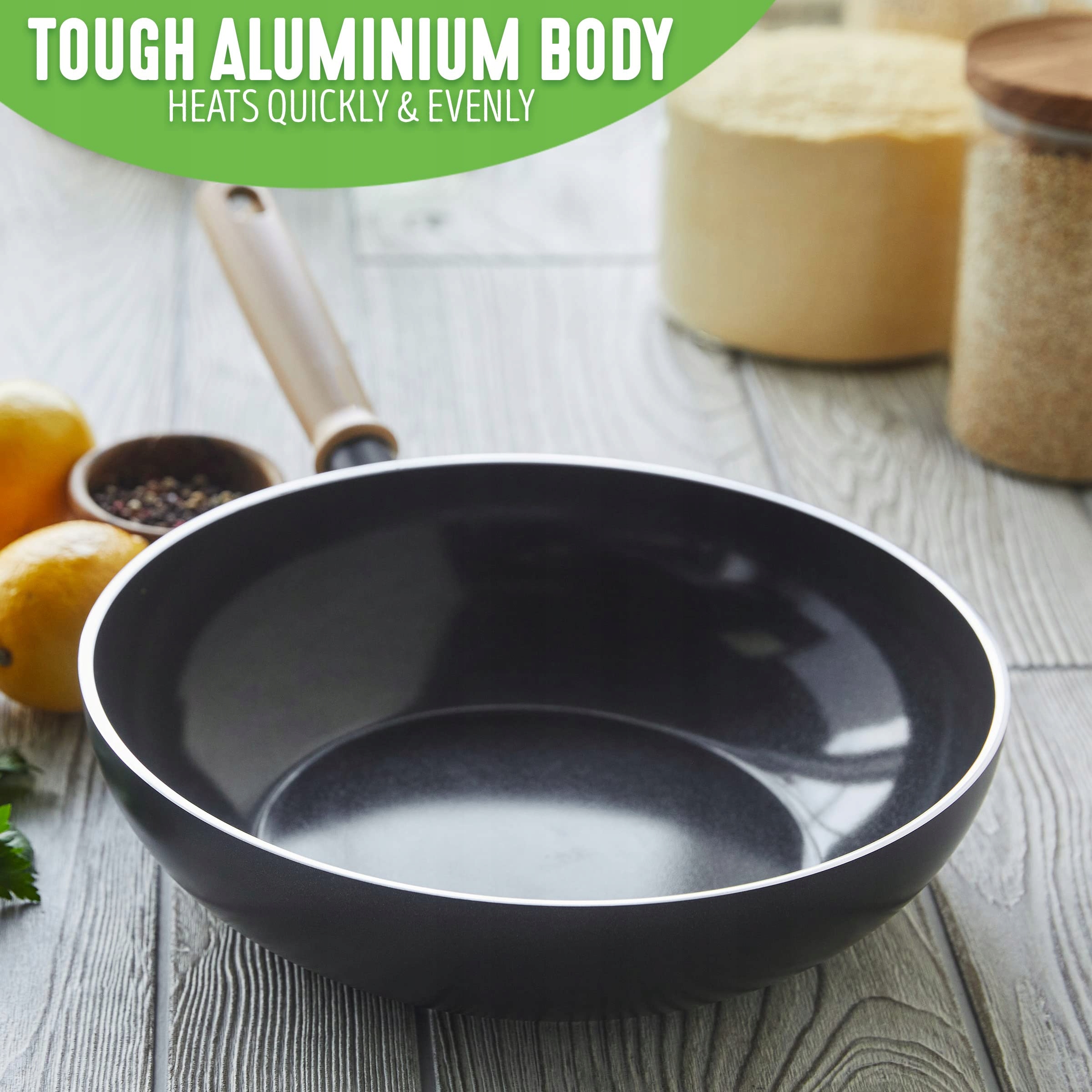 The Cookware Company GreenChef Wok, Non Stick, Marka GreenChef