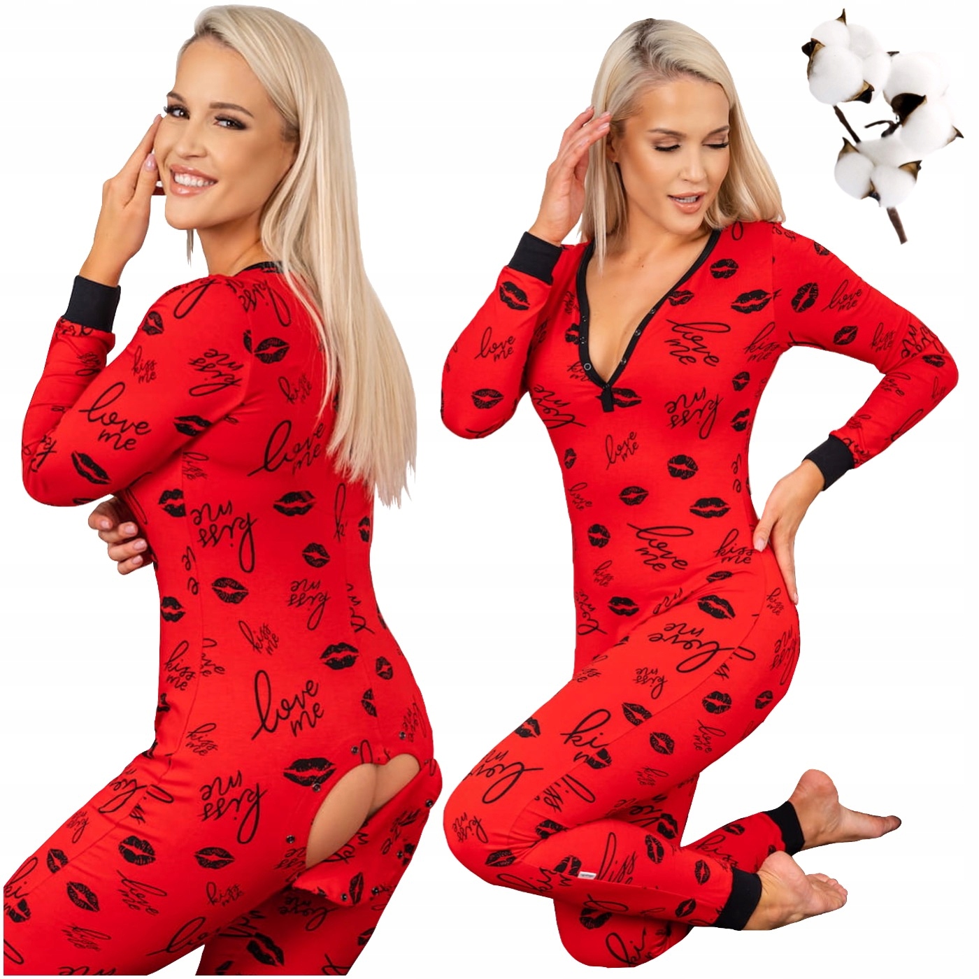 Pyžamo Kombinéza Overal Na Spaní S Klopou Sleepdo Kiss vel. L