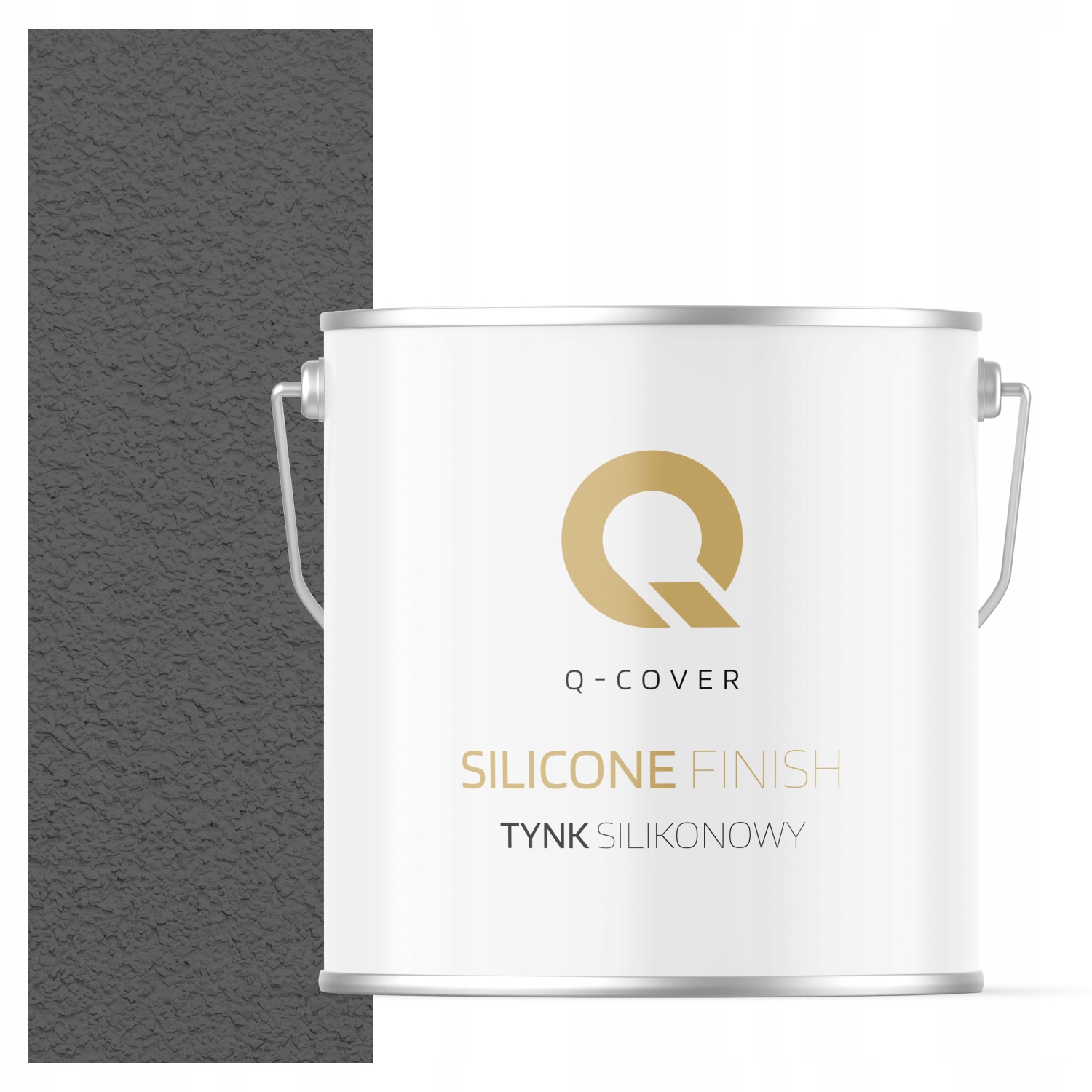 Fasádní Silikonová Omítka Šedá Tmavá F276 7KG Beránek Granulace 1.5mm