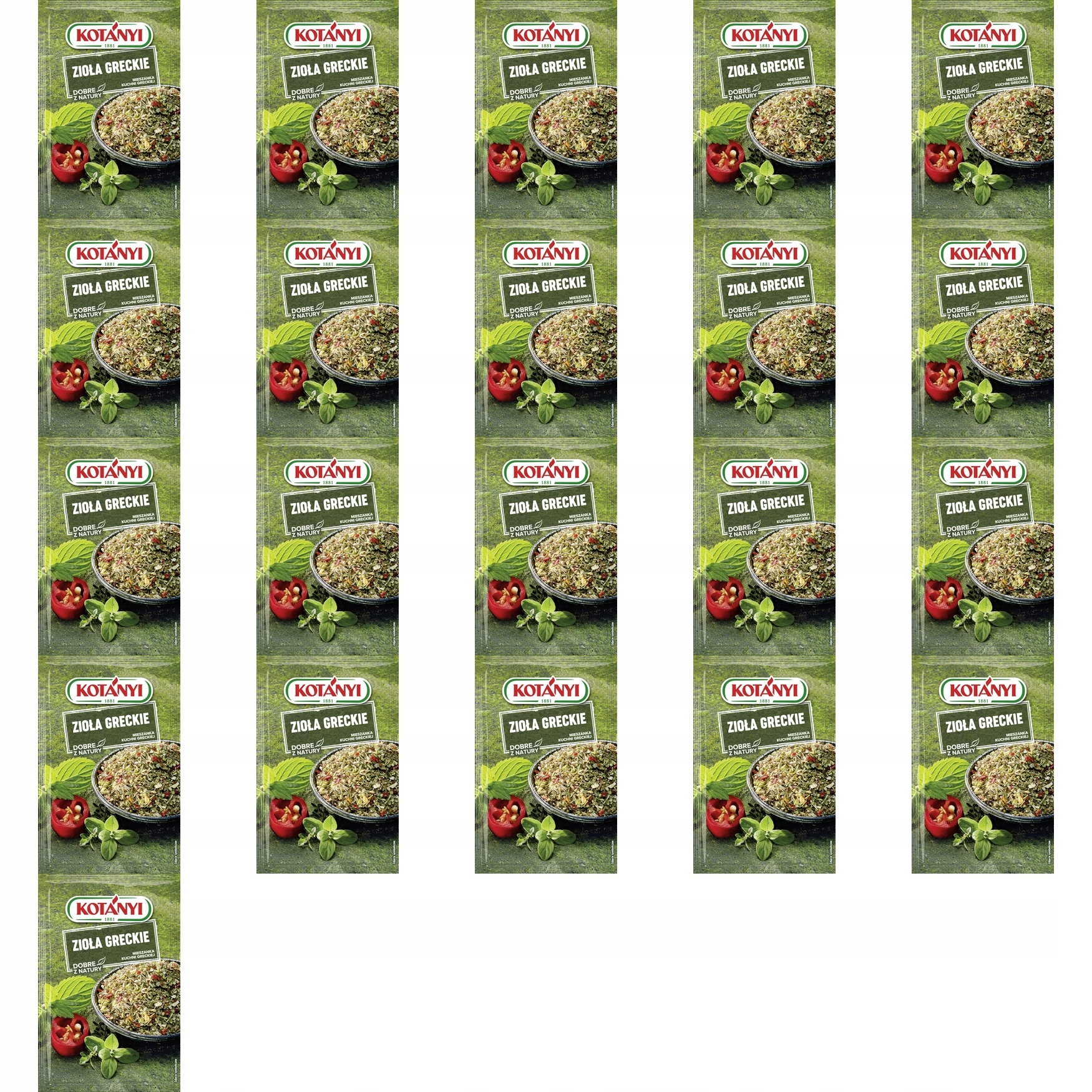 21x 15g Kotanyi Zioła greckie mieszanka przypraw Karton