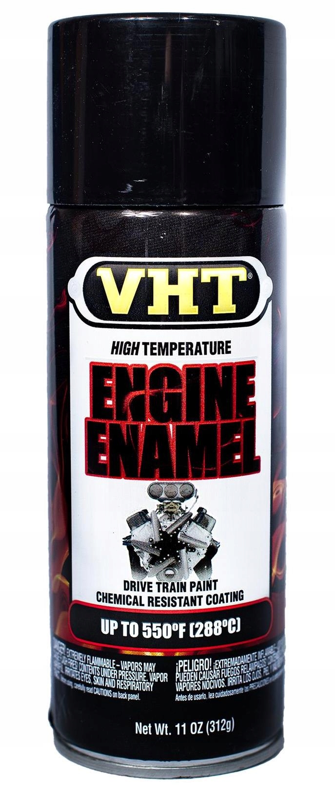 VHT LAKIER DO SILNIKÓW engine CZARNY POŁYSK ŻAROODPORNY spray SP124