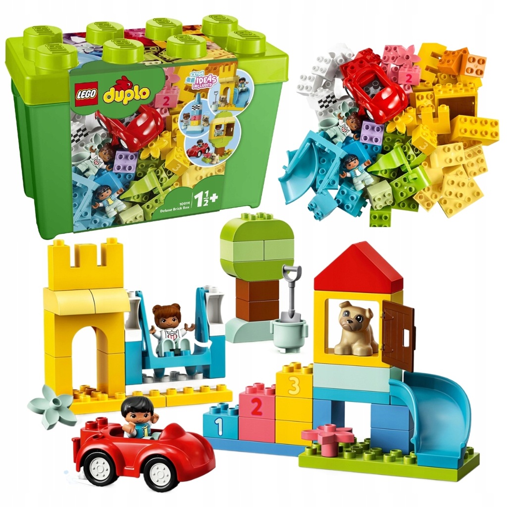Lego Duplo 10914 Krabička S Kostkami Deluxe Kreativní Velký Box Stavebnice 85 Kusů
