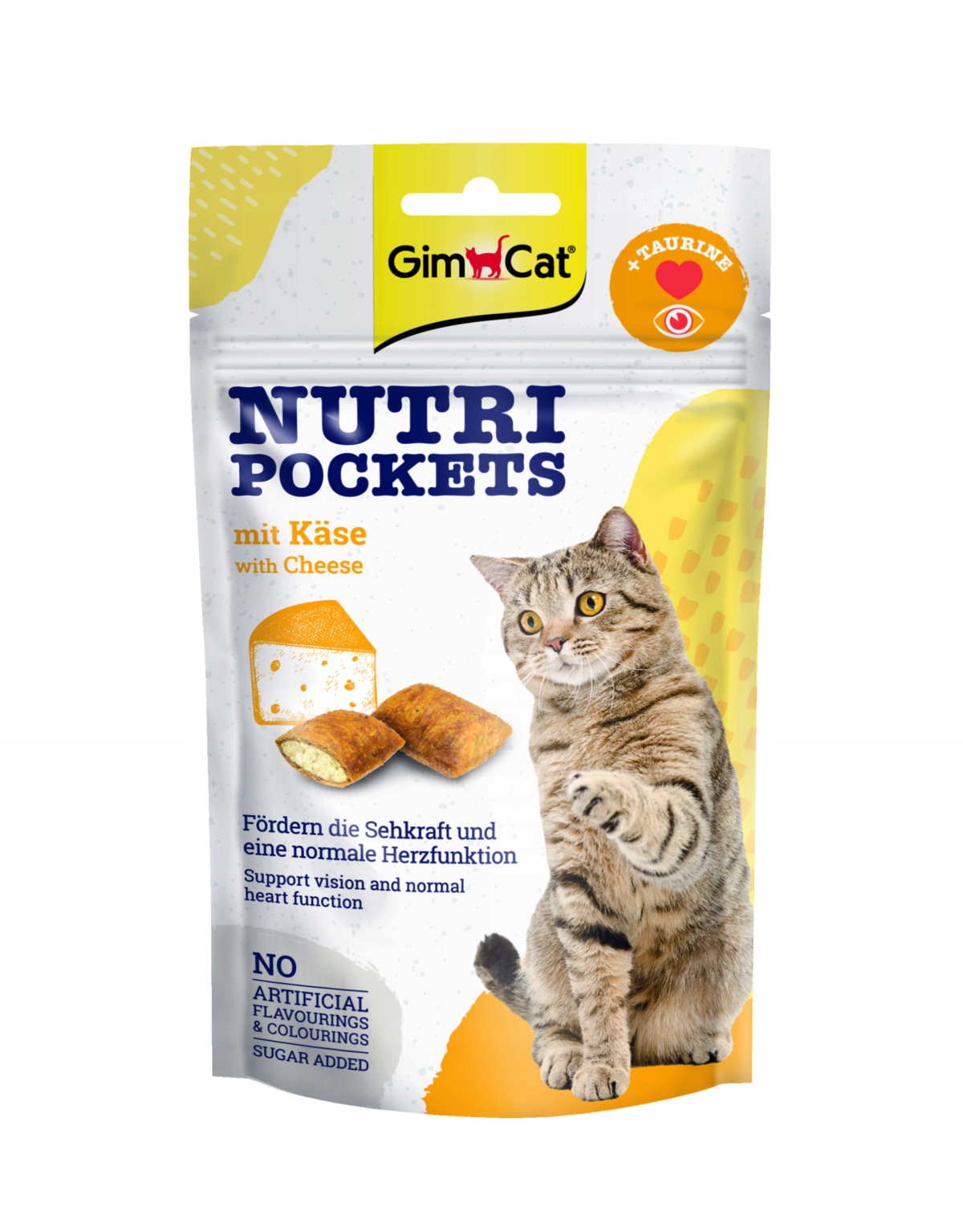 Levně 8 x Gimcat Nutri Pockets Pamlsek se sýrem 60 g