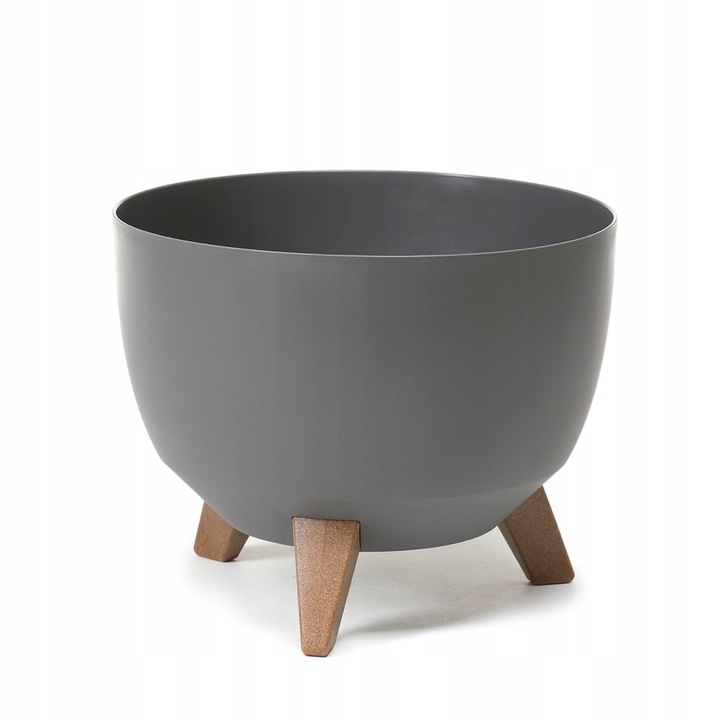

Doniczka Misa Roma 24cm Donica Na Nóżkach Antracyt