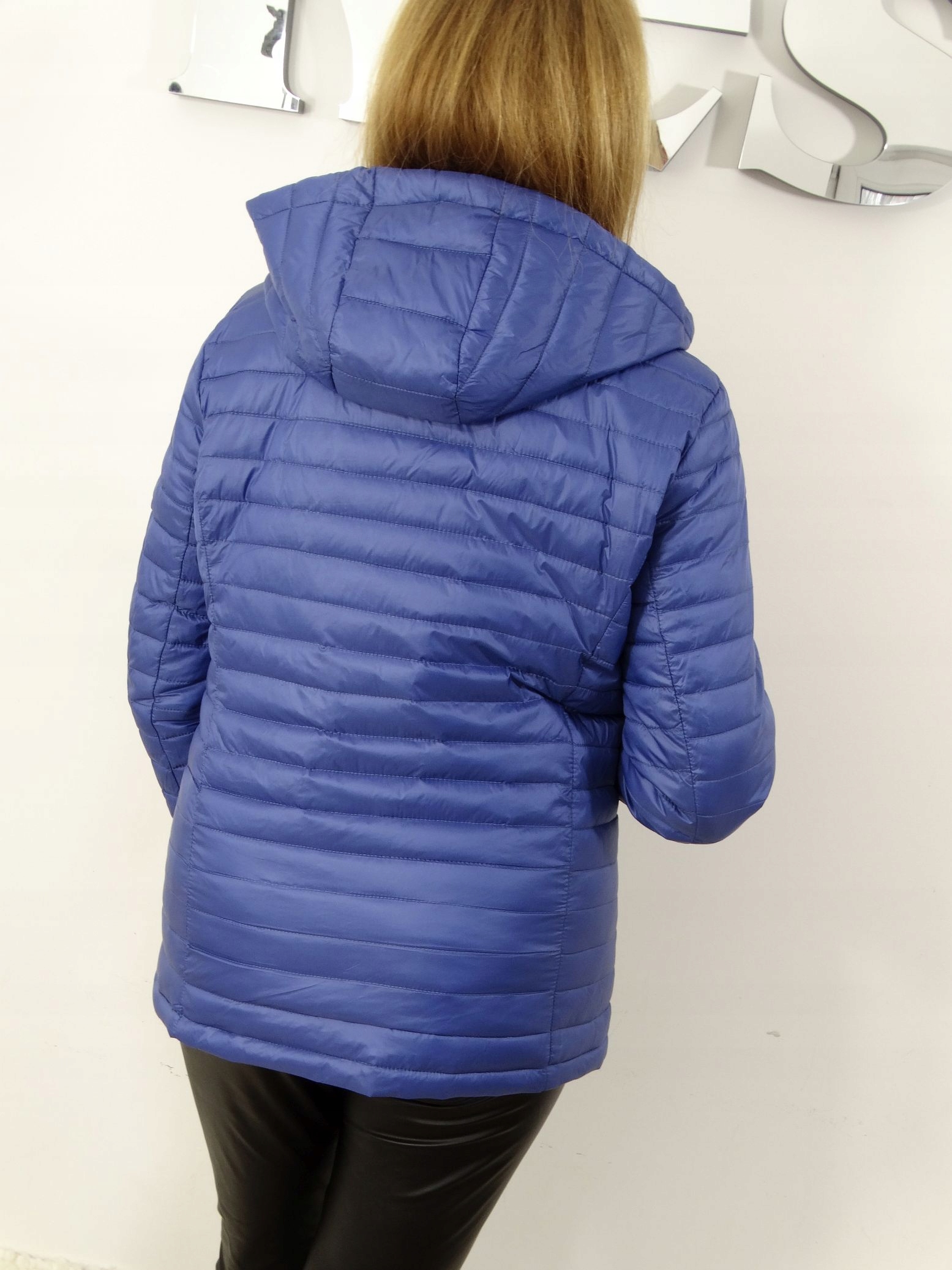 Kurtka Dwustronna Wiosenna Jesienna ALICE 48 4XL Kolor niebieski