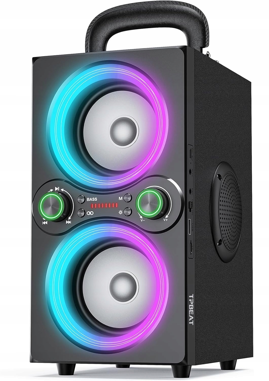 Przenośny Głośnik Bluetooth Tpbeat 80W Led Rgb Party Stereo Tws